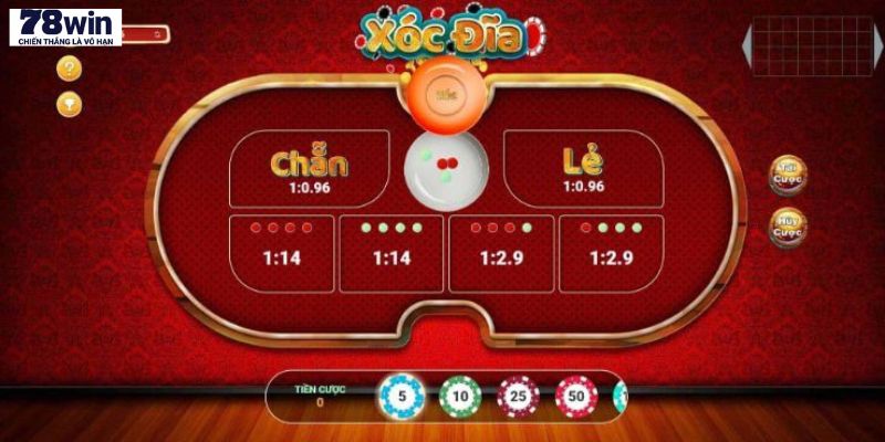 Luật game và cách đặt cược trong xóc đĩa tại 78WIN